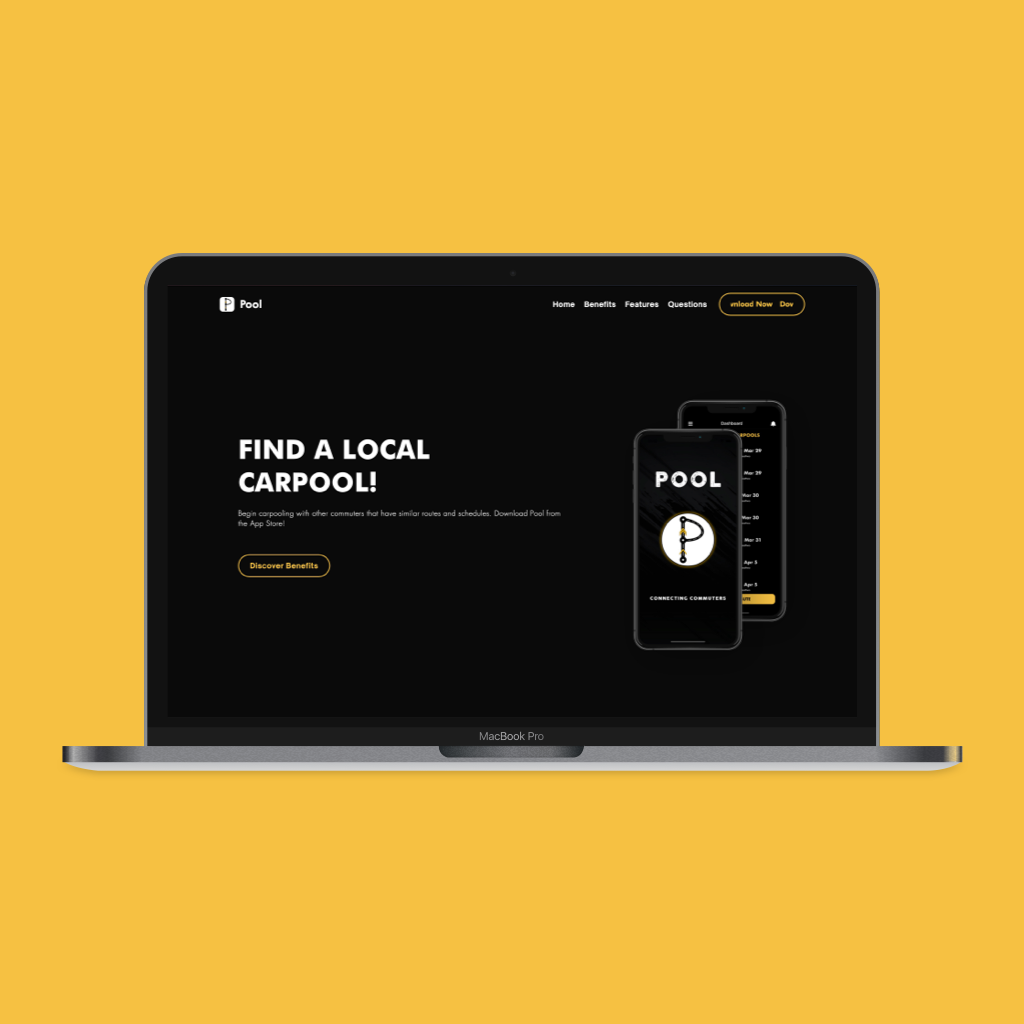 Pool Landing Page
